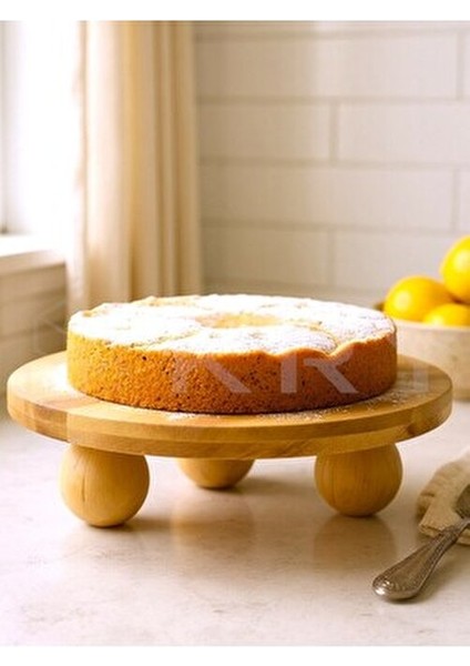 Bambu Top Ayaklı Sunumluk 25X25 cm – Şık Pasta & Tatlı Servis Tabağı fırsatları