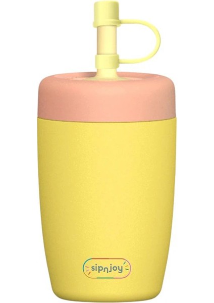 Strawbuddy Sarı Çelik Çocuk Tumbler 360 ml fiyatları