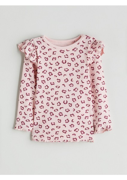 Yeni Sezon Bisiklet Yaka Baskılı Kız Bebek Pijama Takımı fiyatları