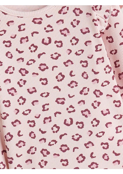 Yeni Sezon Bisiklet Yaka Baskılı Kız Bebek Pijama Takımı modelleri