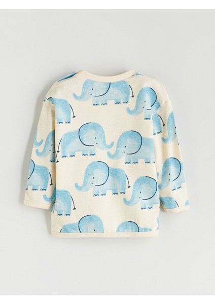 Yeni Sezon Baskılı Erkek Bebek Sweatshirt ve Eşofman Alt 2'li fırsatları