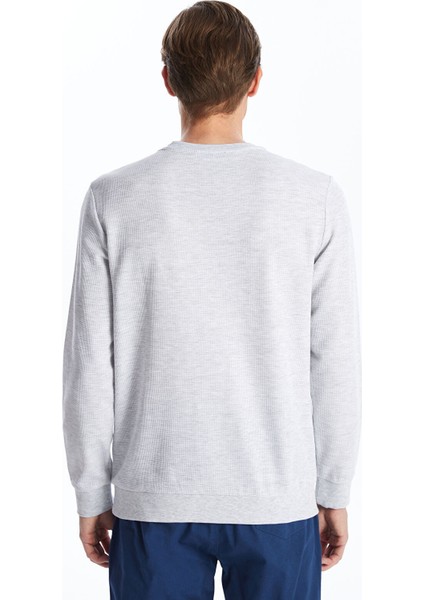 Yeni Sezon Bisiklet Yaka Uzun Kollu Erkek Sweatshirt fırsatları