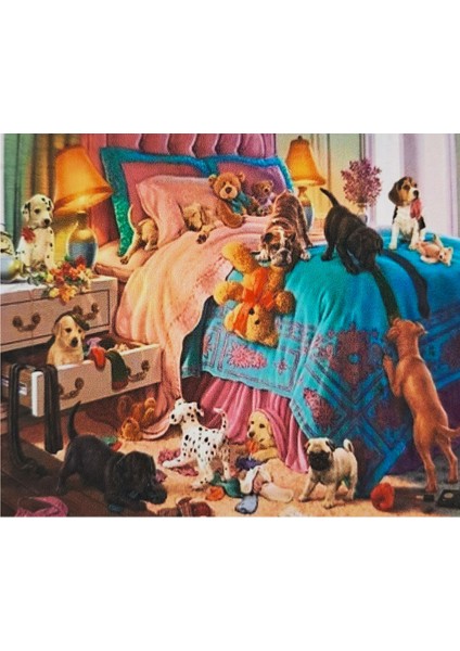 5d Elmas Taş Işleme Kiti 40X50 cm Haylaz Köpekler Desen fiyatları