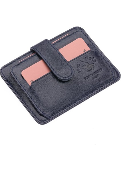 Hakiki Deri Bol Kart Bölmeli Patlı Unisex Kartlık - Lacivert fiyatları