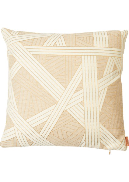 Nastri Bej Beyaz 40X40 cm Dekoratif Yastık