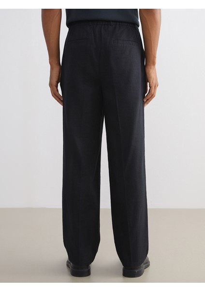 Yeni Sezon Rahat Kalıp Keten Karışımlı Erkek Pantolon fırsatları