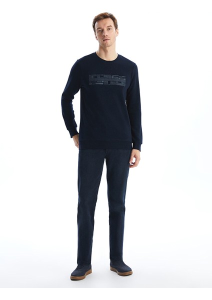 Yeni Sezon Bisiklet Yaka Uzun Kollu Baskılı Erkek Sweatshirt fiyatları