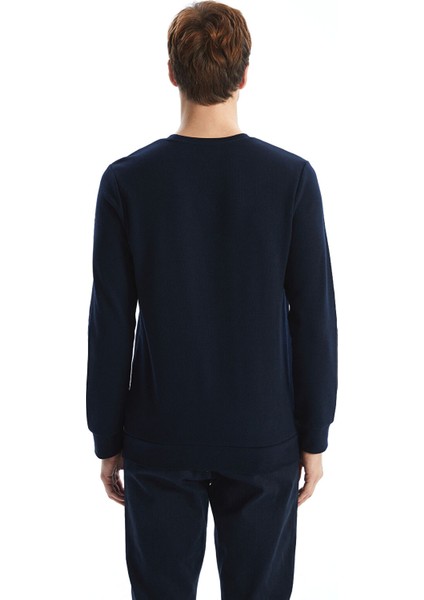 Yeni Sezon Bisiklet Yaka Uzun Kollu Baskılı Erkek Sweatshirt fırsatları