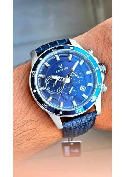 Erkek Kol Saati RYM-1150-GÜMÜŞ-MAVİ