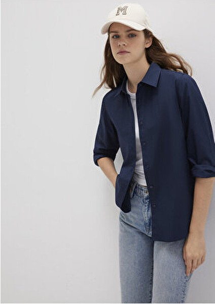 Lacivert Gömlek Regular Fit / Normal Kesim 1211198-82318 fiyatları