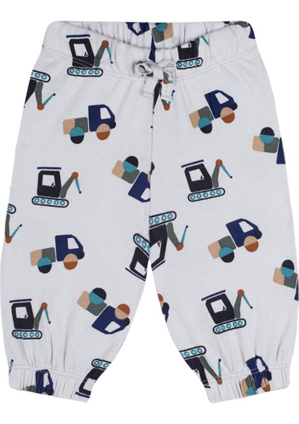 Inşaat Ekibi Uzun Kollu Tshirt Pantolon Erkek Bebek Ikili Set modelleri