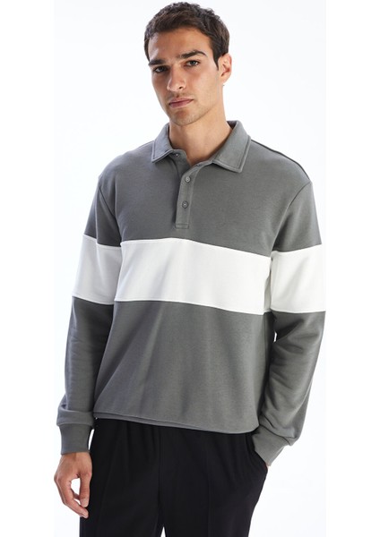 Yeni Sezon Polo Yaka Erkek Sweatshirt