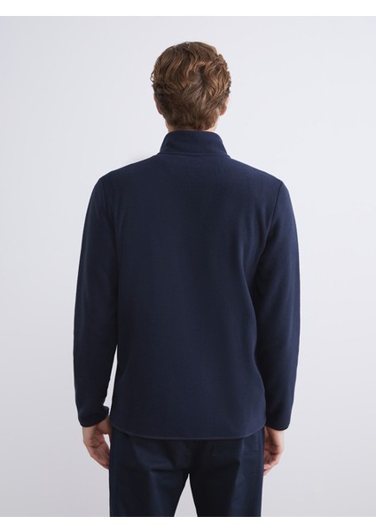 Yeni Sezon Dik Yaka Uzun Kollu Polar Erkek Fermuarlı Sweatshirt fırsatları