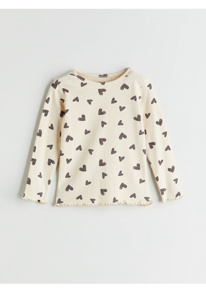 Yeni Sezon Kalp Baskılı Kız Bebek Pijama Takımı indirimleri