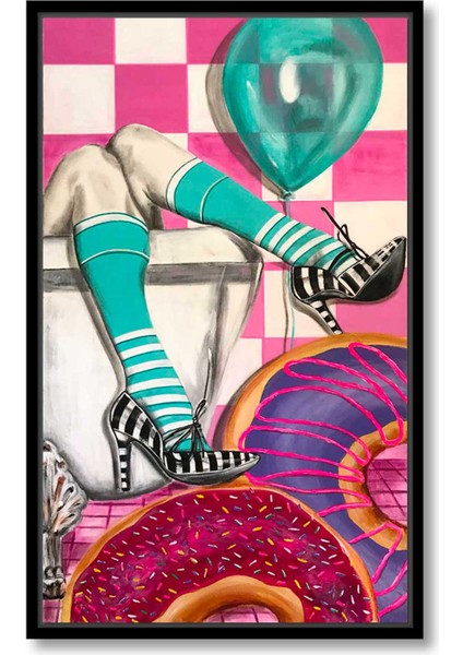 Party By Esra Meral Floating Çerçeveli Tablo