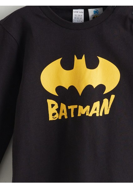 Yeni Sezon Batman Baskılı Erkek Bebek Pijama Takımı indirimleri