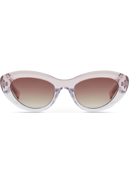 Hm 1678 C4 Cat Eye Şeffaf Pembe Asetat Kadın Güneş Gözlüğü