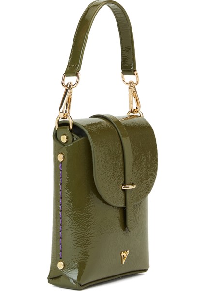 Astrum Koyu Haki Kadın Deri Çanta modelleri