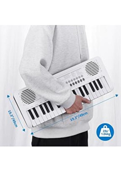 Sapphire MK-1537 37 Tuş Hassasiyetli Org (Adaptör Hediye) - Beyaz fırsatları