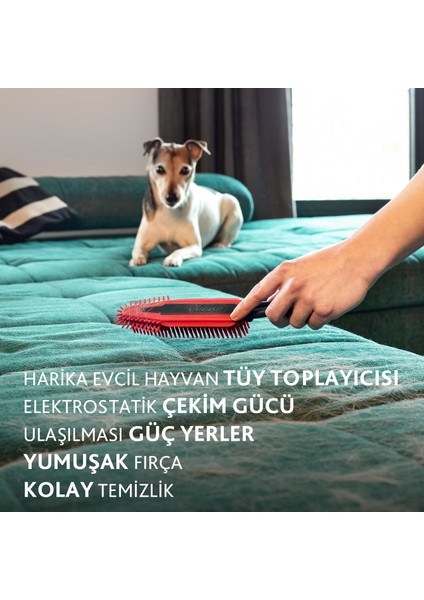 8 Paket Pet Pro Elektrostatik Fırça