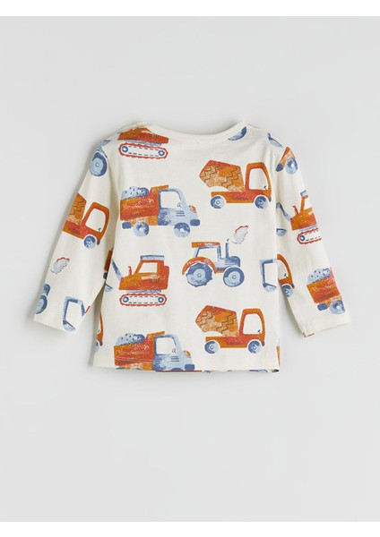 Yeni Sezon Bisiklet Yaka Erkek Bebek Pijama Takımı modelleri