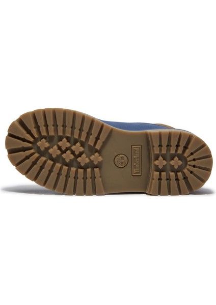 Premium 6 Inch Mavi Çocuk Deri Bot fırsatları