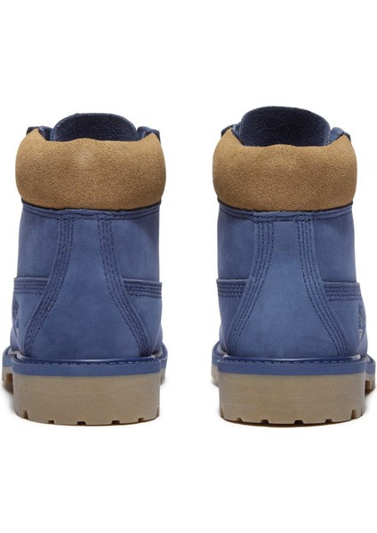 Premium 6 Inch Mavi Çocuk Deri Bot indirimleri