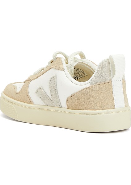 Small V-10 Laces Beyaz Deri Unisex Çocuk Sneaker modelleri