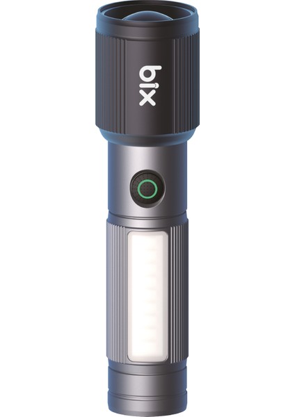 Flashlight BX2153FL 7W Led, Max. 330 Lümen Parlaklık ve 325 Metreye Kadar Menzilli 2000MAH Şarj Edilebilir Manyetik Cob LED Gövdeli Kompakt El Feneri