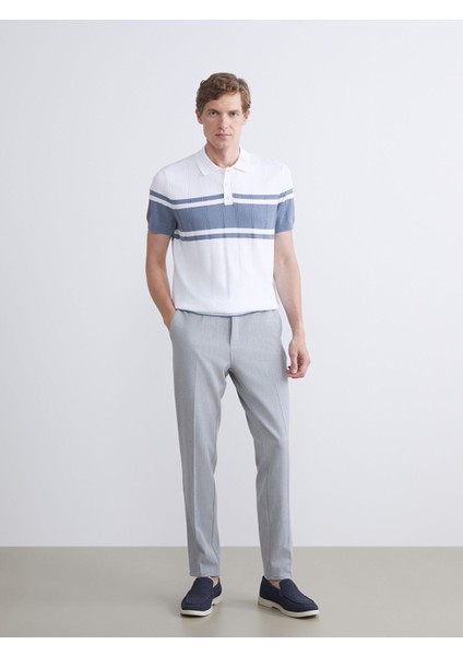 Yeni Sezon Polo Yaka Kısa Kollu Çizgili Erkek Triko Kazak fiyatları