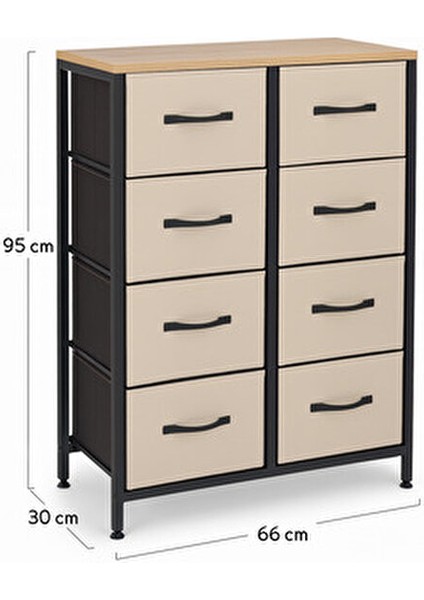 8 Çekmeceli Şifonyer Yatak Odası Organizer Deri Çekmeceli Çocuk Odası Düzenleyici fırsatları