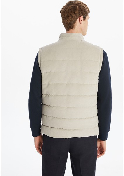 Yeni Sezon Standart Kalıp Dik Yaka Süet Erkek Yelek indirimleri