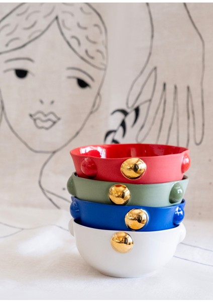 Cosmopolitan Renkli Porselen Küçük Boy Kase Seti 12 cm fiyatları