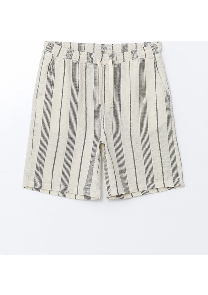 Yeni Sezon Standart Kalıp Çizgili Erkek Şort indirimleri