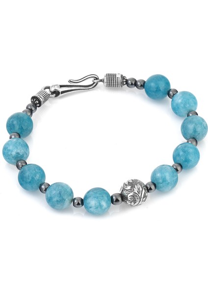 Engraved Erkek Gümüş Bileklik