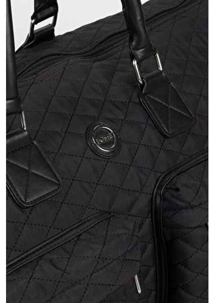 Unisex Siyah Özel Takım Elbise ve Ayakkabı Bölmeli Spor Seyahat Çantası El Valizi