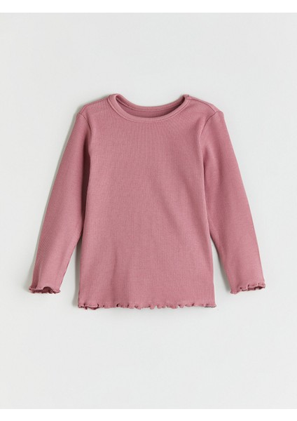 Yeni Sezon Bisiklet Yaka Baskılı Kız Bebek Pijama Takım 2'li fiyatları