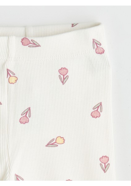 Yeni Sezon Bisiklet Yaka Baskılı Kız Bebek Pijama Takım 2'li fırsatları