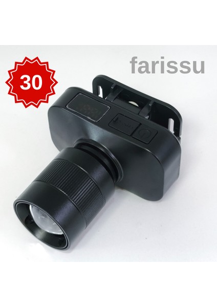 Gold Kama GK700SM LED Kafa Feneri – 30W Zoomlu, Şarjlı, Uzun Çalışma Süreli