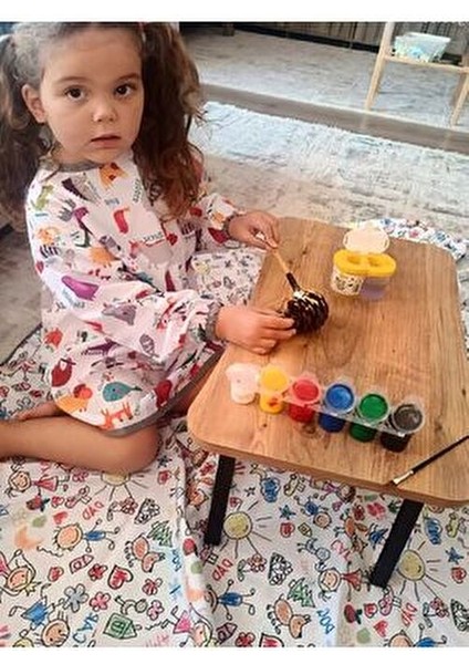 4-7 Yaş Zoo Sıvı Geçirmez, Makinede Yıkanabilir, Uzun Kollu Çocuk Faaliyet Aktivite Boyama Önlüğü fiyatları