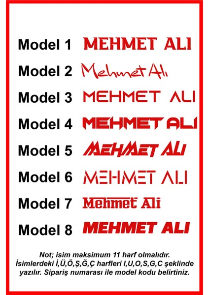 Isim Yazı Araba Sticker Çıkartma Oto Sticker Araba Yazı Sticker