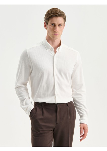 Yeni Sezon Slim Fit Uzun Kollu Erkek Gömlek