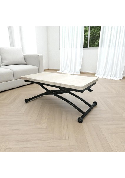 Mini Juppo Üst Tabla Mdf Traverten Oval Köşe Alt Ayak Metal Dışa Veya Içe Kıvrım fiyatları