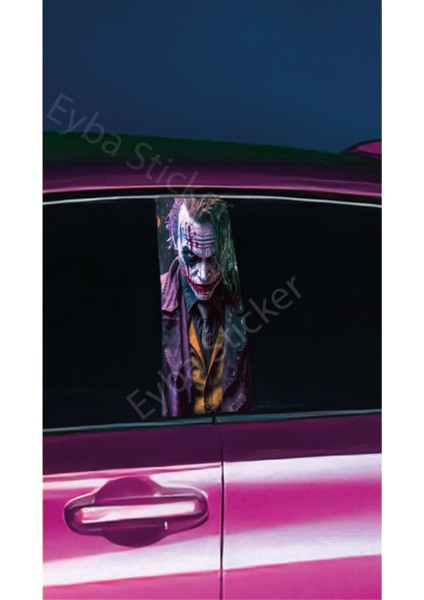 Araç Kapı Direk Kaplama Folyosu Joker Desenli Drk1 (Sağ Sol Takım) (2 Adet) - 22X50 cm