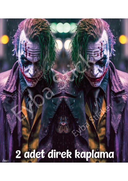 Araç Kapı Direk Kaplama Folyosu Joker Desenli Drk1 (Sağ Sol Takım) (2 Adet) - 22X50 cm fiyatları