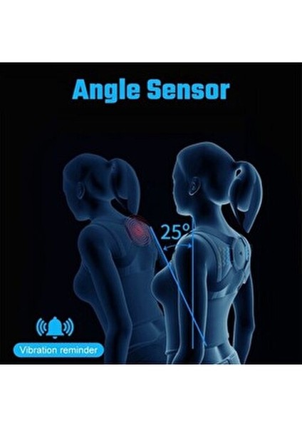 Sensörlü Titreşimli Dik Duruş Korsesi, Smart Destekli Tasarım, USB Şarjlı Kullanım fiyatları