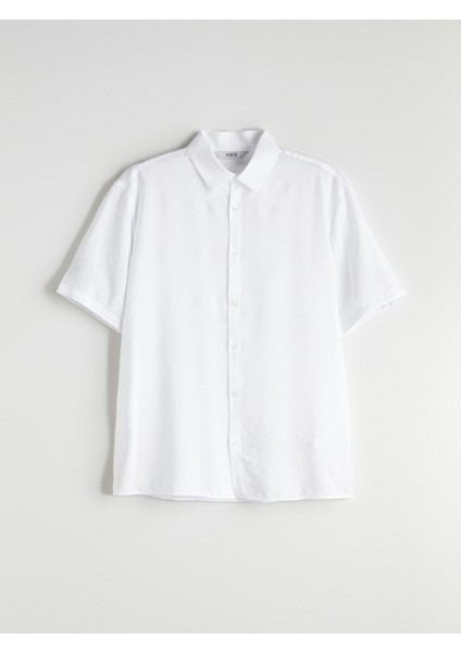 Yeni Sezon Regular Fit Kısa Kollu Viskon Erkek Gömlek indirimleri