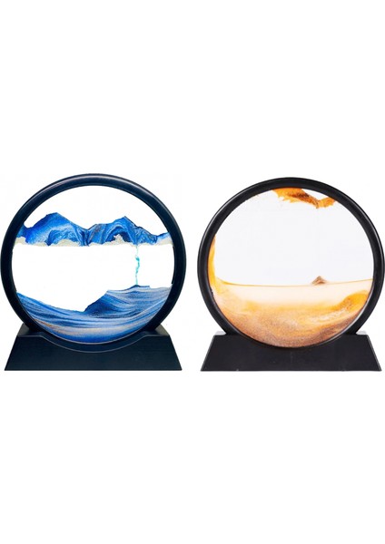 Astronot Küçük - 7 Inç Sulu Cam Kum Saati Ayna Modeli (4887)