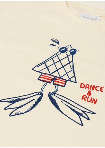 Cool Cone Crew Baskılı Ekru Kısa Kollu Erkek Çocuk T-Shirt fiyatları