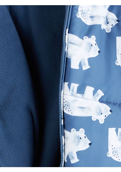 Yeni Sezon Kapüşonlu Baskılı Erkek Bebek Astronot Mont modelleri